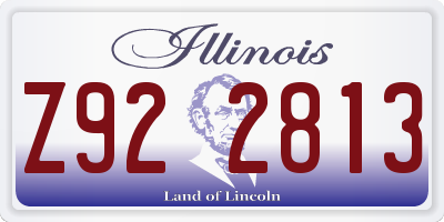 IL license plate Z922813