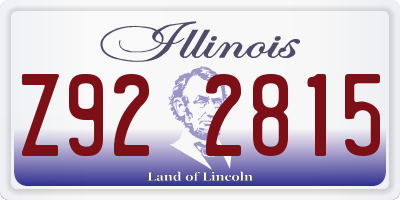 IL license plate Z922815