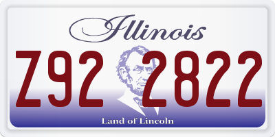 IL license plate Z922822