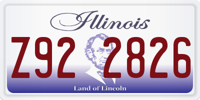 IL license plate Z922826