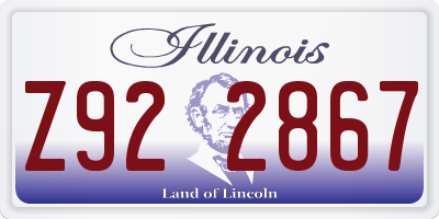 IL license plate Z922867