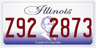 IL license plate Z922873