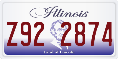 IL license plate Z922874