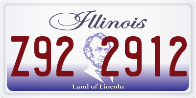 IL license plate Z922912