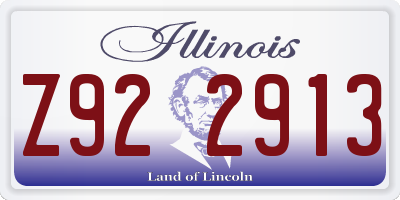 IL license plate Z922913