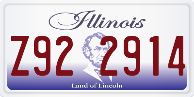 IL license plate Z922914
