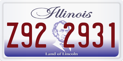 IL license plate Z922931