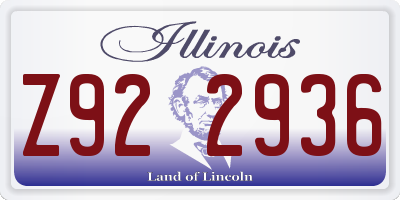 IL license plate Z922936