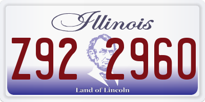IL license plate Z922960