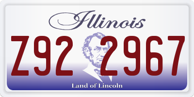 IL license plate Z922967