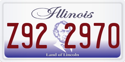 IL license plate Z922970