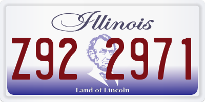 IL license plate Z922971