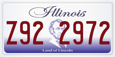IL license plate Z922972
