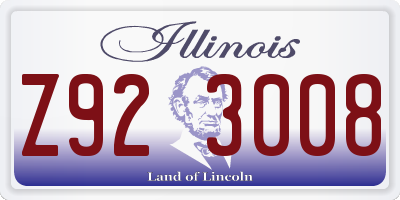 IL license plate Z923008