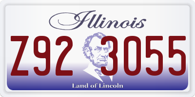 IL license plate Z923055