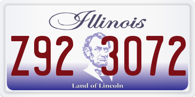IL license plate Z923072