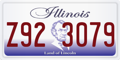 IL license plate Z923079