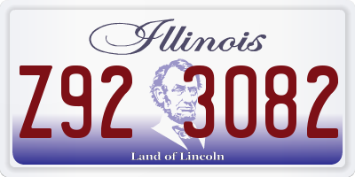 IL license plate Z923082