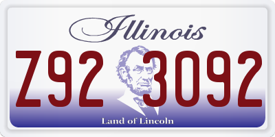 IL license plate Z923092
