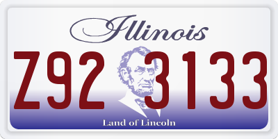IL license plate Z923133