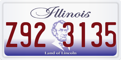 IL license plate Z923135