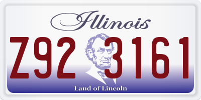 IL license plate Z923161