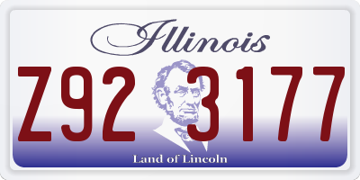 IL license plate Z923177