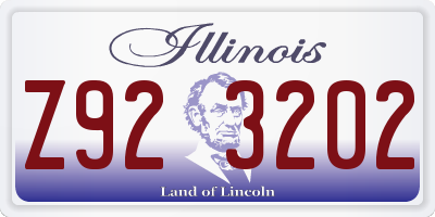 IL license plate Z923202