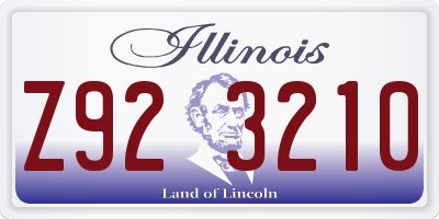 IL license plate Z923210