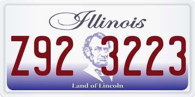 IL license plate Z923223