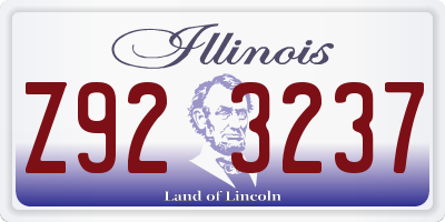 IL license plate Z923237
