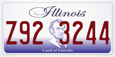 IL license plate Z923244