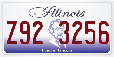 IL license plate Z923256