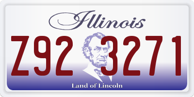 IL license plate Z923271