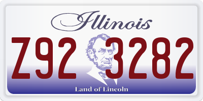 IL license plate Z923282