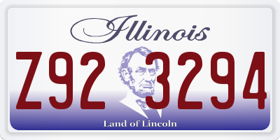IL license plate Z923294