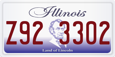 IL license plate Z923302