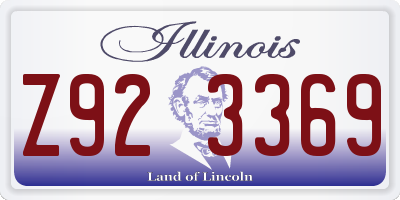 IL license plate Z923369