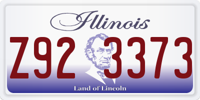 IL license plate Z923373