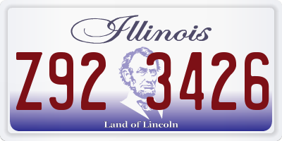 IL license plate Z923426