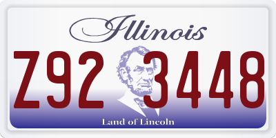 IL license plate Z923448