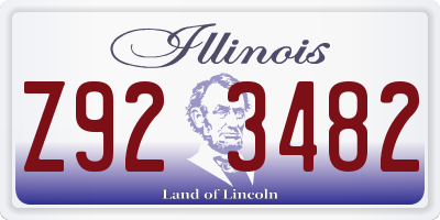 IL license plate Z923482