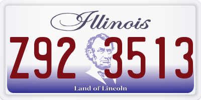 IL license plate Z923513