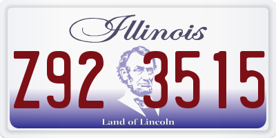 IL license plate Z923515