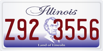IL license plate Z923556