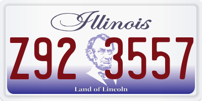 IL license plate Z923557