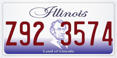 IL license plate Z923574