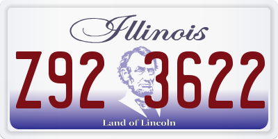 IL license plate Z923622