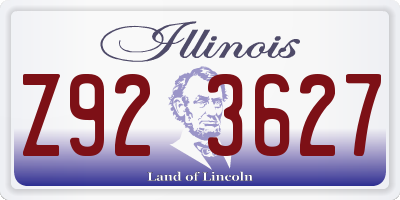 IL license plate Z923627
