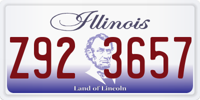 IL license plate Z923657